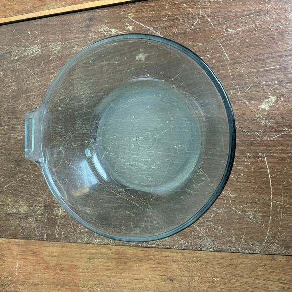 Vintage 1940s Flameware F-Z 833-B Blue Tint Pan Skillet Bowl USA - Picture 3 of 9